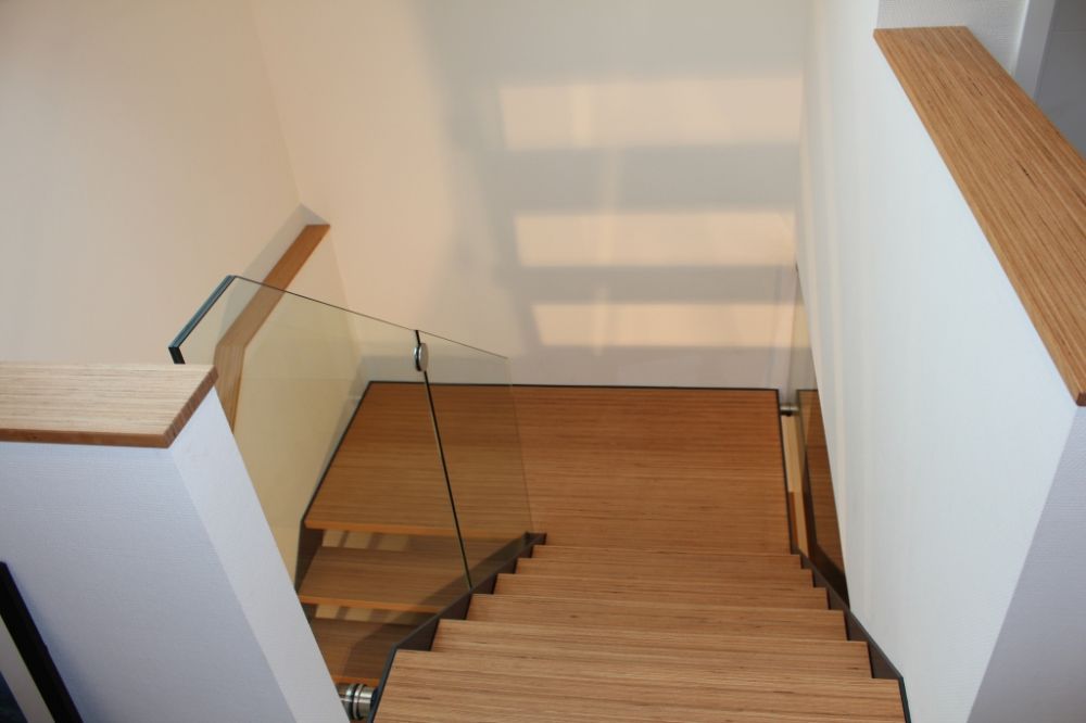 Treppe mit Baubuche (Elztal Holzhaus)